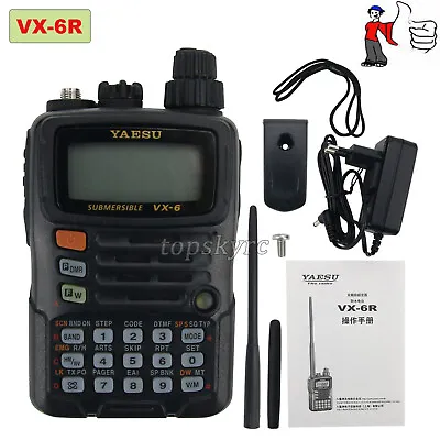 £292.23 • Buy For YAESU VX-6R Dual Band Transceiver UHF VHF Radio Mobile Walkie Talkie IPX7