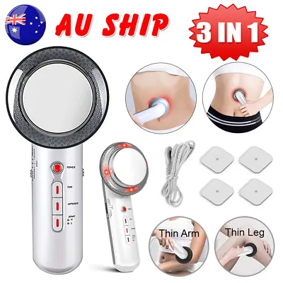 $23.95 • Buy 3In1 Fat Cavitation Machine Ultrasonic EMS Facial Massager Slimming Weight Loss