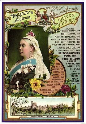 Queen Victoria Holloways Postcard • £1.20