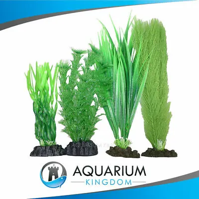 $23.90 • Buy #24234 Aqua One Plastic Plant Pack Of 4 -Decorate Aquarium Fish Tank With Plants