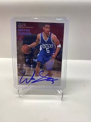 Wayne “ The Burner” Turner Signed Custom Card UK 1996 & 1998 NCAA Champs • $12