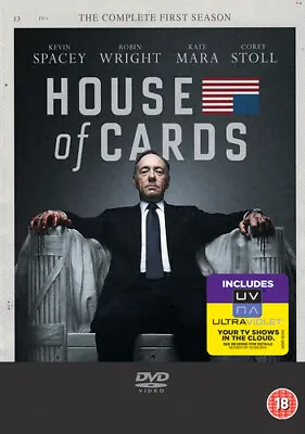 House Of Cards: The Complete First Season DVD (2013) Kevin Spacey Cert 18 • £1.79