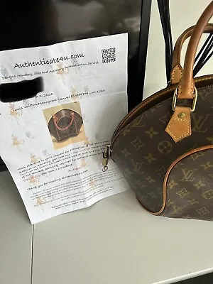 £410 • Buy Authentic Louis Vuitton Ellipse Satchel PM Brown Leather/Canvas