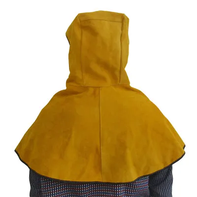 Welding Hood Cowhide Split Leather Hood With Neck Shoulder Drape Protect Cover • $27.16