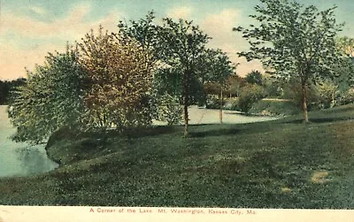 Corner Of Lake Mt Washington Kansas City Missouri 1910 Postcard • $4.29