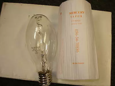 175 Watt Mercury Vapor Mogul Base Clear Bulb 175w New • $17