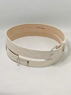 Alexander McQueen Double Long Leather Belt Size 75/30” • $499