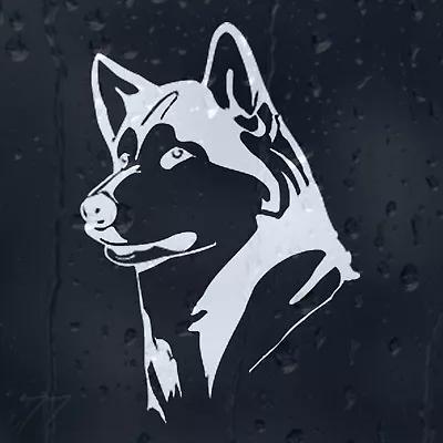 £2.50 • Buy Siberian Husky Dog Car Decal Vinyl Sticker For Window Or Bumper Or Panel