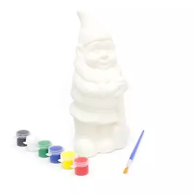 Creative Craft Paint Your Own Garden Gnome Set - Traditional Gnome With Spade • £10.99