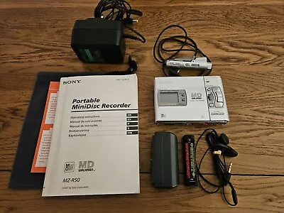 Sony MZ-R50 Minidisc Walkman MD Portable Player Recorder • £59