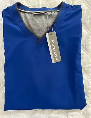 Ashworth Men's Blue Windshirt; Size L; New With Tags • $15