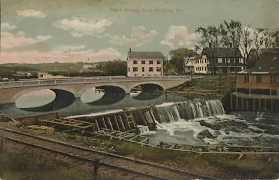 Old Postcard - Stone Bridge East Machias ME • $3.75