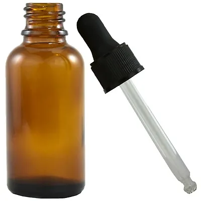 £2.68 • Buy 20ml Glass Dropper Bottle Pipette Amber Empty Oil Serum Solution Ear Eye Drops
