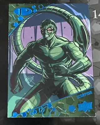 2021 (2023) Upper Deck Marvel Premier Blue Foil BASE #37 SCORPION 18/49 • $59.99