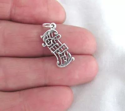 Sterling Silver Music Charm • $10.10
