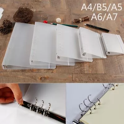 £6.48 • Buy Refillable Notebook Shell File Folder Diary Notepad Cover Stationery Ring Binder