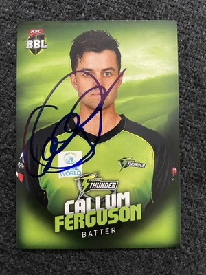 $1.49 • Buy Callum Ferguson Signed Sydney Thunder 2017 Tap N Play KFC Big Bash BBL T20