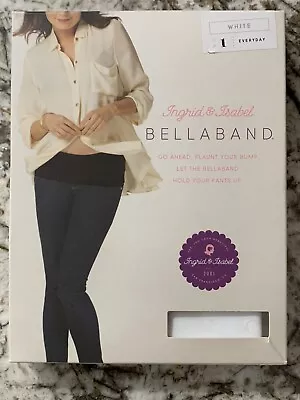 BellaBand Ingrid & Isabel Maternity Pant Extender & Concealer SIZE 1 White New • $28.50