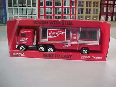 Vintage Buddy L Coca Cola Mack Truck Trailer Tough Steel 2591Q Sealed Box NOS • $15