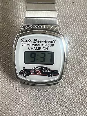 Vintage Dale Earnhardt 7 Time  Winston Cup Champion LCD Watch Running • $39