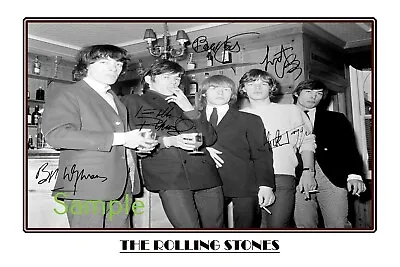 The Rolling Stones Large Signed 12x18 Inch Photograph Poster - Mick Jagger • $28.95