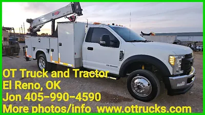 2017 Ford F-550 4wd 4000lb Crane 11ft Mechanics Lube System Service Truck 6.7L • $54950