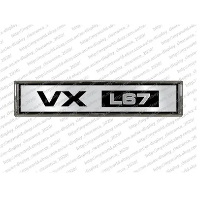 #2103 Badge To Suit Holden Vx L67 Commodore Supercharged Chrome Emblem  • $37