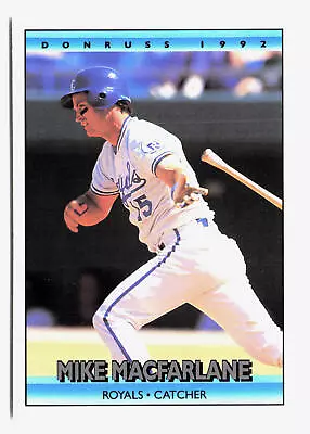 1992 Donruss Mike Macfarlane Kansas City Royals #161a • $1.49