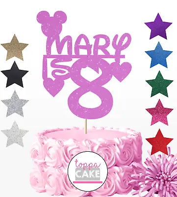 Mickey Mouse Clubhouse Personalised Topper Any Name Age Cake Toppers Decoration • £3.99