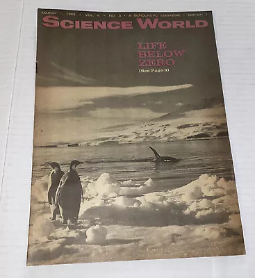 Vintage 1960s Science World Magazine Life Below Zero March 1962 Chrysler Bell AD • $16.94