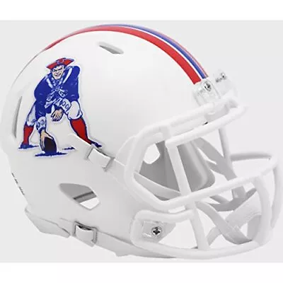 New England Patriots 1982 - 1989 Throwback Revolution Speed Mini Football Helmet • $39.95