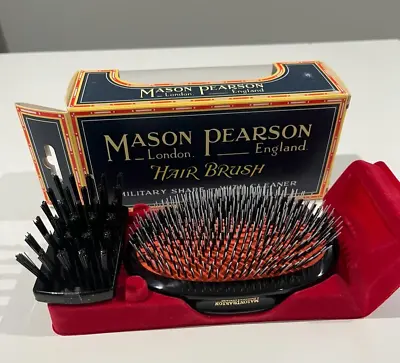 1 Piece Of Mason Pearson Popular (military) Bn1m Dark Ruby Bristle & Nylon Nib • $144.49