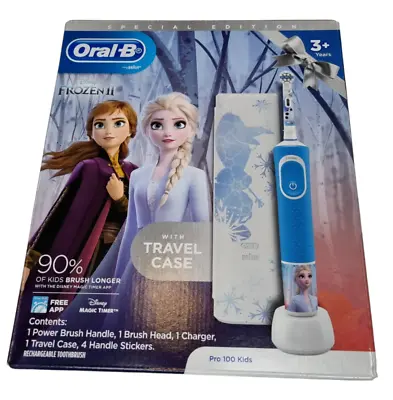 $59.99 • Buy Oral-b Pro 100 Kids Frozen 2 Electric Toothbrush With Travel Case