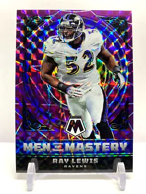 2022 Panini Mosaic Purple Man Of Mastery #'d /49 Ray Lewis Baltimore Ravens • $45