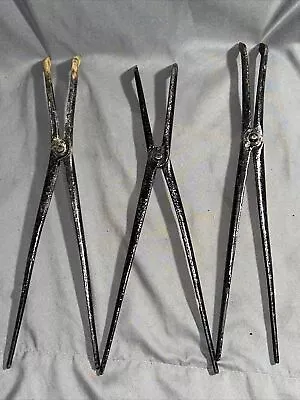 Lot Of (3) Vtg Classroom 12  Long Beaker Tongs Lab Instruments • $7.80