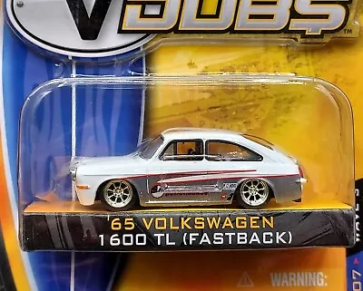 Jada 65 1965 Volkswagen VW 1600 TL Fastback V Dubs KG Performance Pro Street Car • $14.99