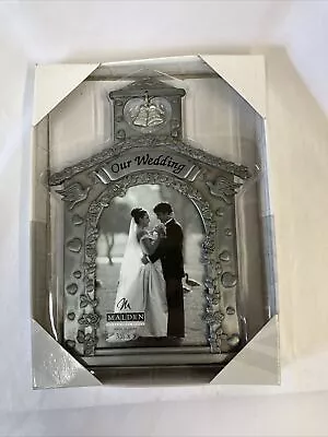Malden Bells Wedding Tabletop Picture Frame 3 1/2x5 Picture NEW IN BOX • $18.95