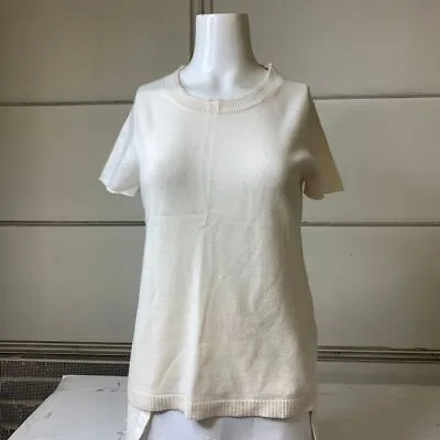 J.CREW Relaxed Cashmere T-Shirt Women's Size Small Snow BG648  • $88.50