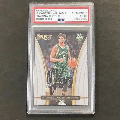 2015-16 Panini Select #238 Michael Carter-Williams Signed Card AUTO PSA/DNA Slab • $49.99