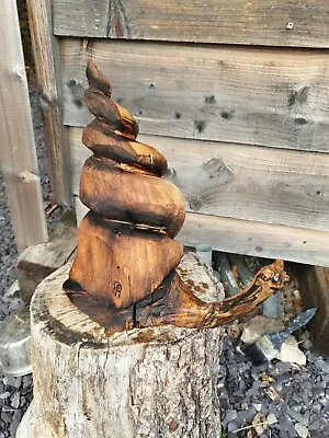 £29.99 • Buy Chainsaw Carved Hardwood Snail