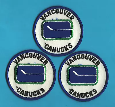 Vintage Lot Of 3 - Original 1970's VANCOUVER CANUCKS 3  PATCHES Hockey NHL • $9.99