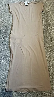 Womens Midi T’shirt Dress Neutral Size XS • £10