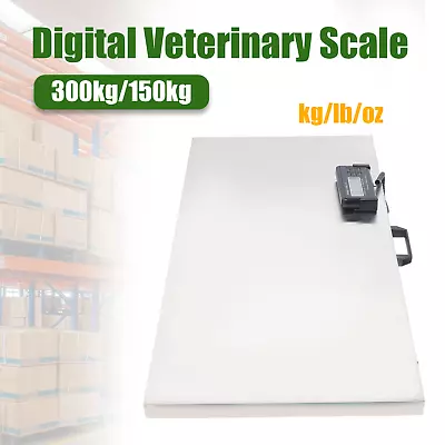 $141.55 • Buy Digital Pet Vet Scale 300KG Animal Scale Platform, 2 Weighing Modes, Kg, Oz, Lb,
