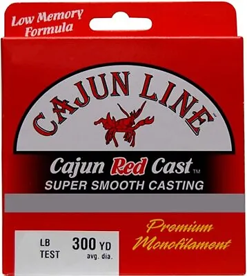 Red Mono Fishing Line 300yd Cajun Red Cast Monofilament • $8.99