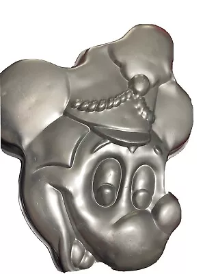 Wilton Cake Pan Mickey Mouse Face Head Band Leader Walt Disney Vintage 515-302 • $5.99