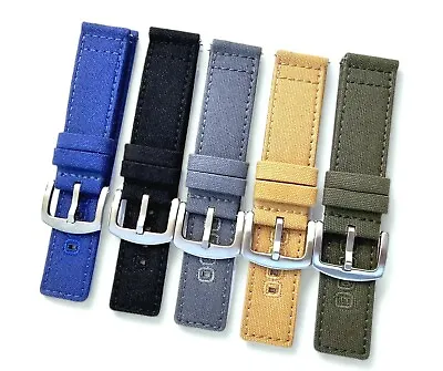 Premium Canvas Sailcloth Watch Strap Band Field Mens Quick Release 20mm 22mm UK • £12.95