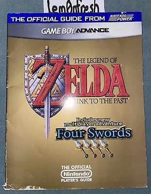 Legend Of Zelda A Link To The Past Four Swords Official Players Guide GBA POSTER • $29