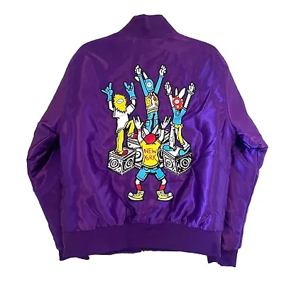 Kodone Purple Satin Jacket Men Kodonism Bunny Streetwear Embroidered Medium HTF • $99.99