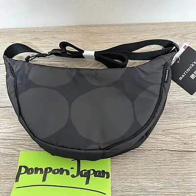 UNIQLO X Marimekko Round Mini Shoulder Bag -  Black From JAPAN Fedex • $42