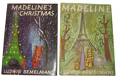 2 MADELINE 1980s Hardcover Books Christmas Ludwig Bemelmans • $12